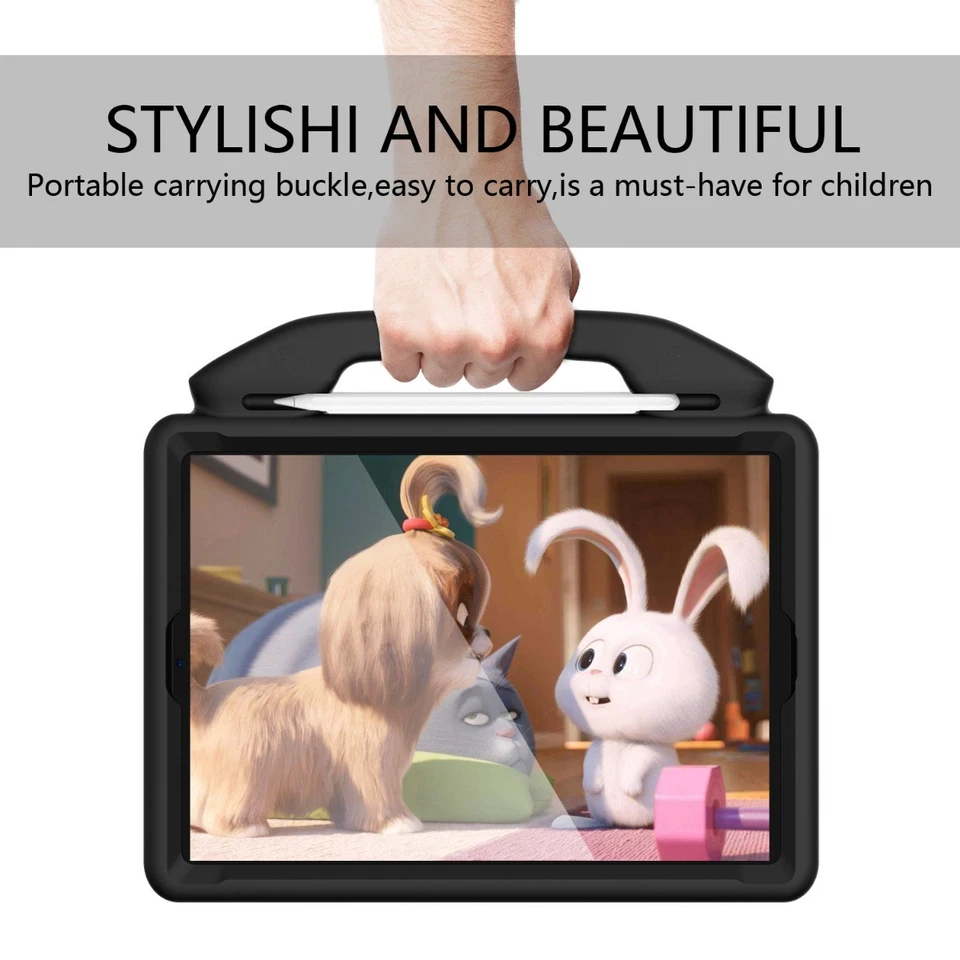 For iPad 2nd 3rd 4th 5th 6th 7th 8th 9th Gen 9.7"/10.2" Kids Portable Stand Case - Image 4 of 4