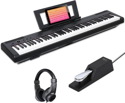 AODSK Weighted Piano 88-Key Beginner Digital ,Full Size keyboard with Hammer
