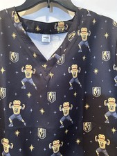 VGK Vegas Golden Knights Chance Medical Dental Scrub Top New Small NHL Hockey