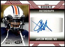2020 SAGE HIT #A35 Jaylon Moore Rookie Autographs Red E1