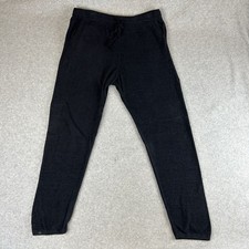 Barefoot Dreams Jogger Pants Size Large CozyChic Ultra Lite Black Knit Soft