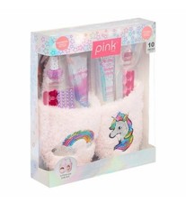 PINK Bath Slipper 8.5 Pedicure Manicure GIFT Set, Raspberry  Lavendar Girls