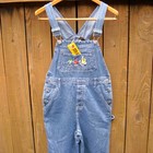 New M&M Mars, Overalls Blue Jean Denim, Womens Large (14), With Tag 26" Inseam — photo 2