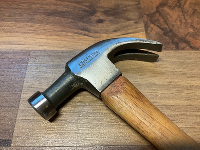 #ad #ad Vintage CRAFTSMAN 6.7 oz. Finishing Claw Hammer w ORIGINAL “MODEL MAKER” Handle $19.99