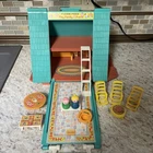 Fisher Price Little People A FRAME House & Accessories 990 Vintage 1974