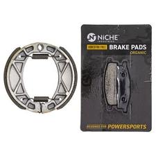 Brake Pad with Shoe Set for Yamaha TTR125L TTR125E TTER125LE Front Rear Organic