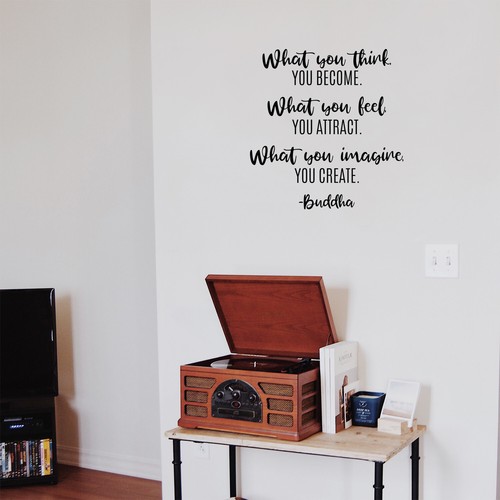 Vinyl Wall Art Decal - What You Think You Become -23" x 22" - 第 1/5 張圖片