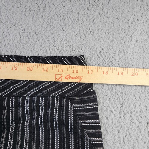 Women's Straight Pencil Skirt Black & White Pinstripe Mixxed26 Large Knee Length - Picture 7 of 8