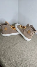 NEW PF Flyers Men 6 Women 7.5 All American Hi Tan Suede High Top Shoes S9