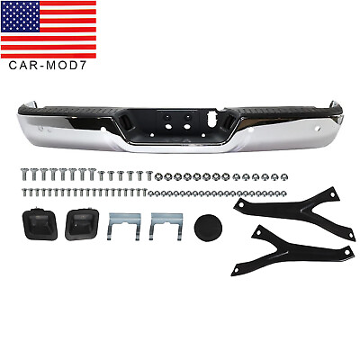 #ad Step Bumper Rear Face Bar Chrome For 2013 2018 Ram 2500 and 13 18 Ram 3500 $230.05