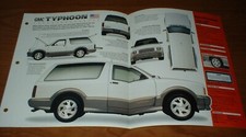 1992 Gmc Typhoon Original Imp Brochure Specs Info Poster 92 93 Turbo 1992 Gmc Typhoon Original Imp Brochure Specs Info Poster 92 93 Turbo
