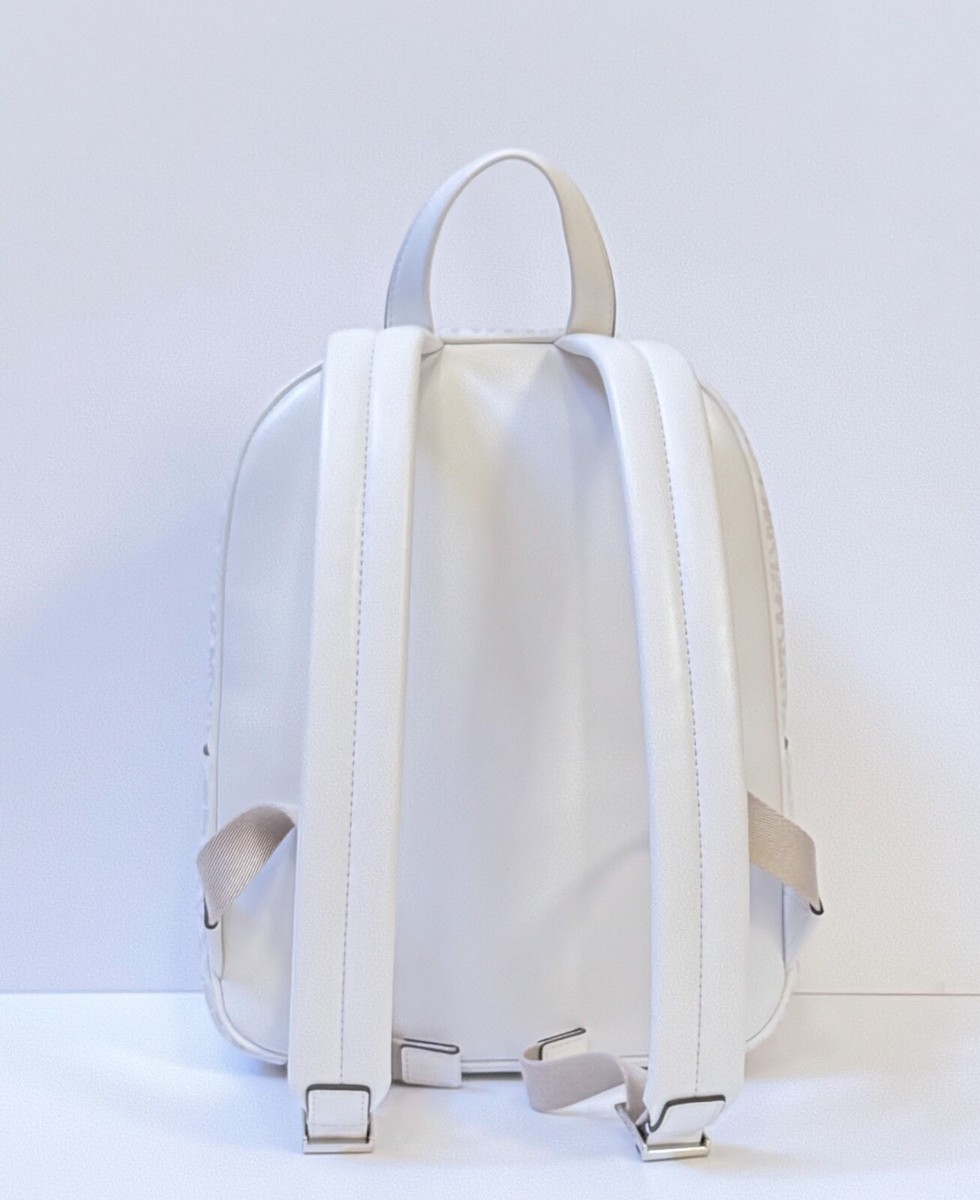 MICHAEL KORS JET SET ITEM MEDIUM POCKET BACKPACK MK OPTIC WHITE | eBay