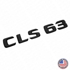 01-14 CLS 63 Emblem Trunk Lid Letter Logo Nameplate Badge Decoration AMG Black