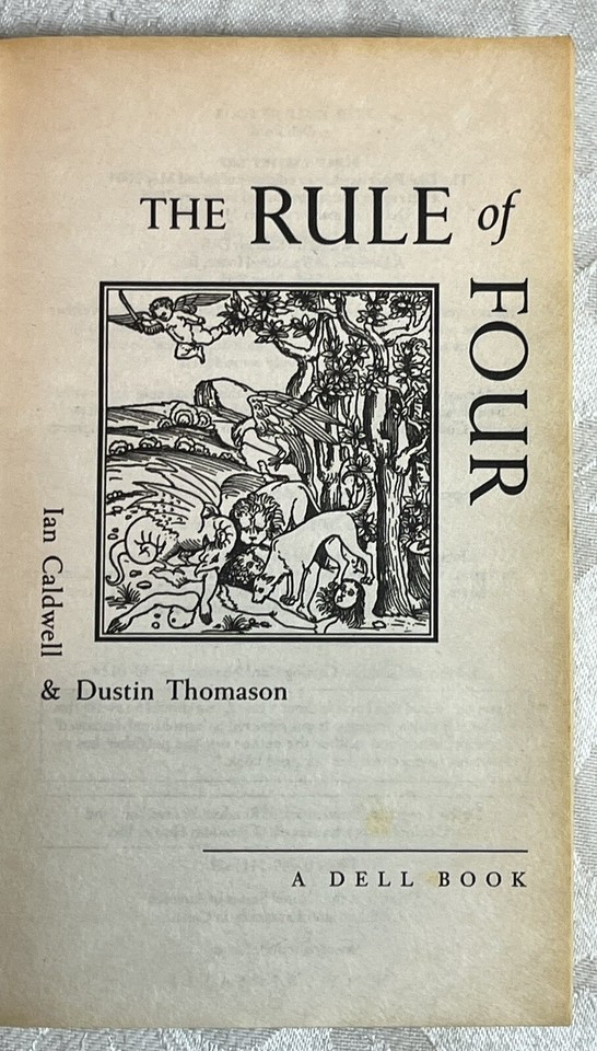 The Rule of Four by Ian Caldwell, Dustin Thomason (Mass Market Media