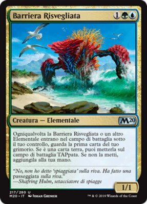MTG RISEN REEF EXC - WAKE BARRIER - M20 - MAGIC