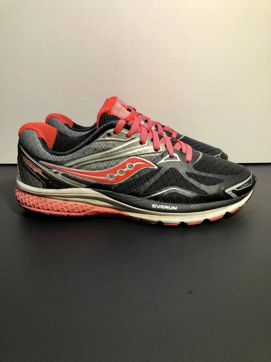 Saucony women's everun ride clearance 9 running shoes - grey/coral