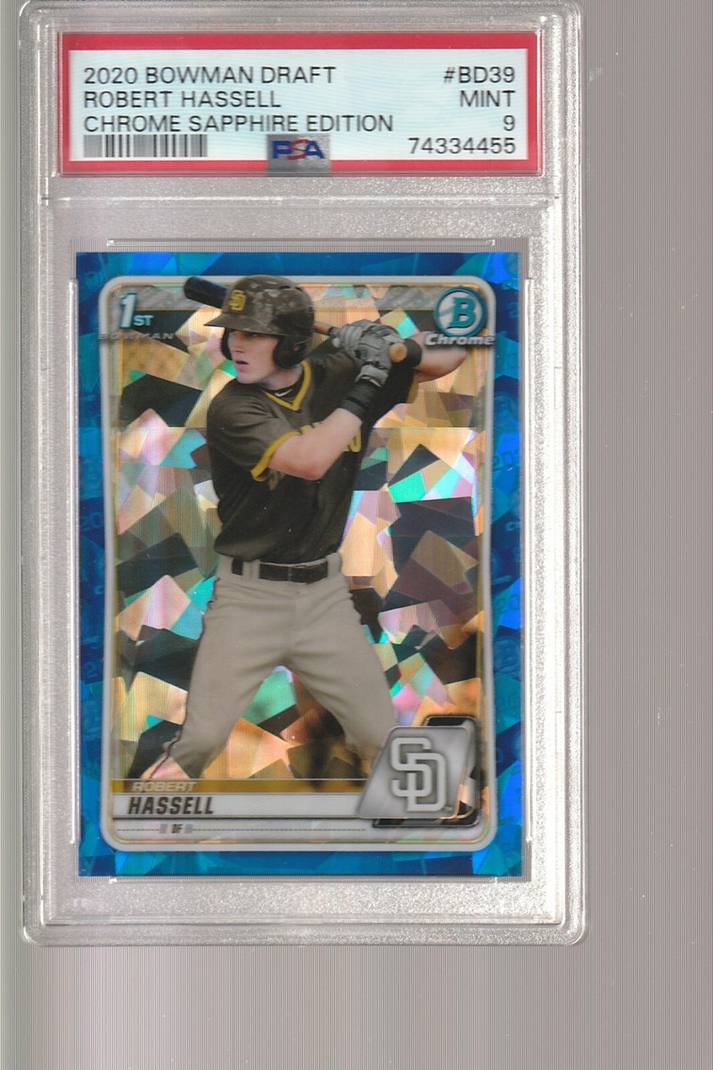 その他 2020 bowman  sapphire robert hassell 2020 BOWMAN CHROME SAPPHIRE ROBERT HASSELL BD-39 SGC 10 GM