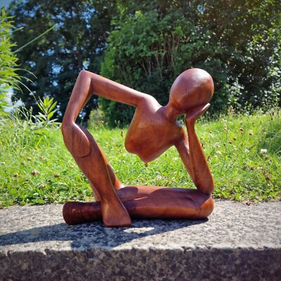 Budawi  Handgefertigte Skulptur Holzfigur Holzskulptur Denker Meditation Bali