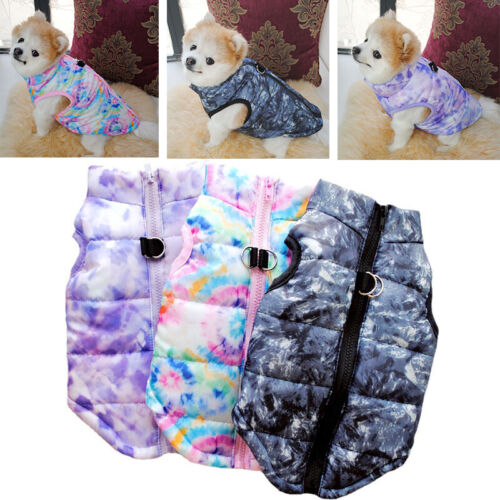 Animale domestico cane gilet giacca calda impermeabile abbigliamento inverno imbottito velluto // - Foto 1 di 45