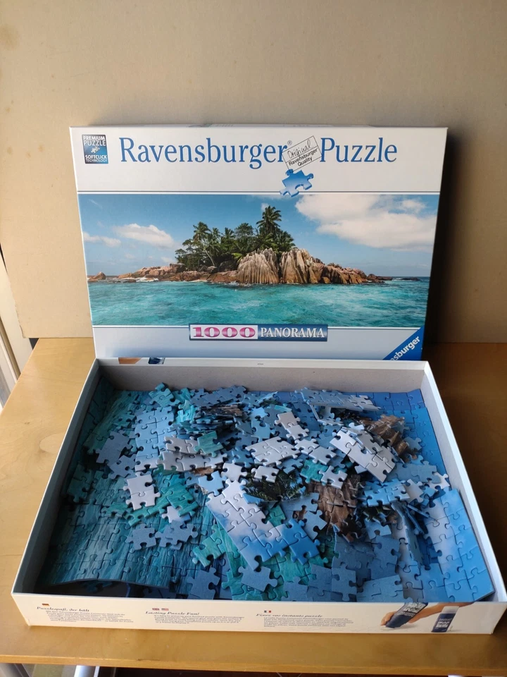 RAVENSBURGER PANORAMA PUZZLE 1000 PEZZI - L'ISOLA DI SAINT PIERRE 19884 - Immagine 2 di 2