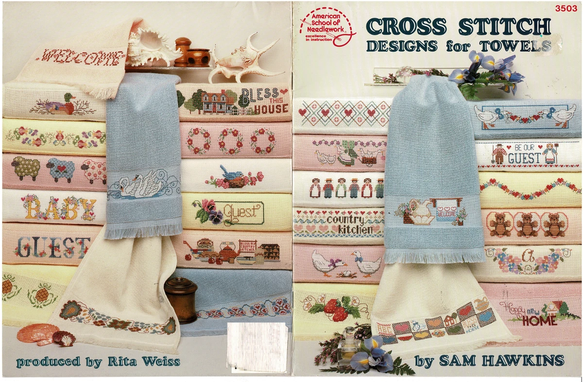 Cross stitch towels hot sale
