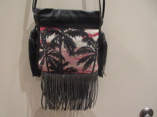 YSL - YVES SAINT LAURENT $1650.00 PALM HELENA FRINGE BUCKET BAG