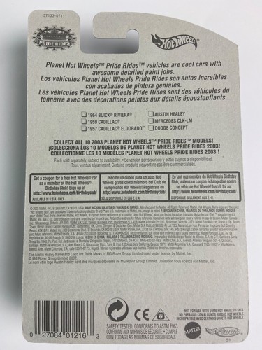 HOT WHEELS 2003 #152 AUSTIN HEALEY Pride Rides 4/10 - Picture 2 of 2