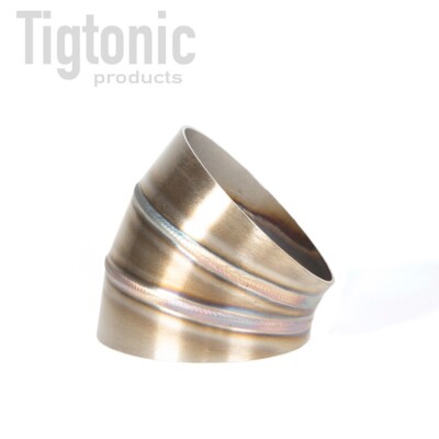 2.5'' Welded Pie Cuts (Back Purged) 45 Degree Elbow 304 Stainless Steel Exhaust