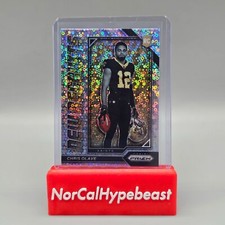 2022 Panini Prizm Football Chris Olave RC NR-6 New Recruits Silver Disco Rookie