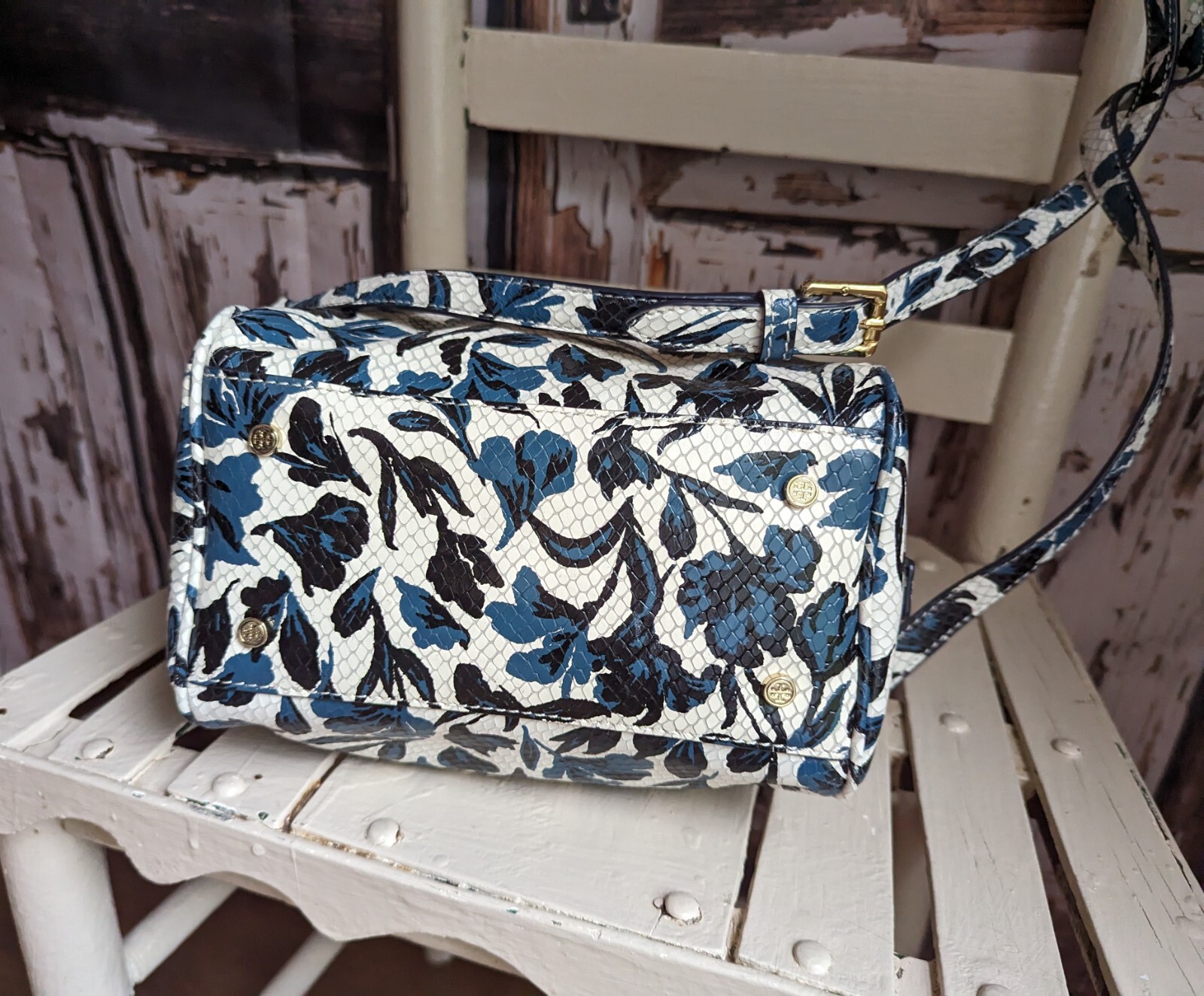 Tory Burch Python Handbag - image 10