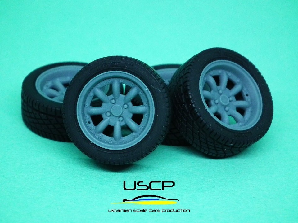 USCP 24P181t 1/24 Resin wheels 13 inch + Tires JBW SUPERLIGHT 2 Mini ...