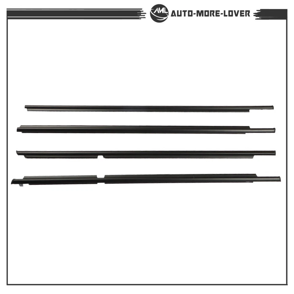 Moldura de cinturón de sellado de tira climática para ventana exterior de coche Toyota 4Runner 2003-2009 Foto 2 de 4