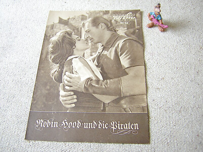 PROGRESS FILM PROGRAMM 91/62 A4 Robin Hood und die Piraten LEX BARKER, DDR 1962