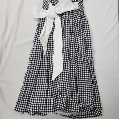 Bonnie Jean New York Girl's Dress Black & White Accent Collar Size 10 USA Bow - Picture 7 of 9