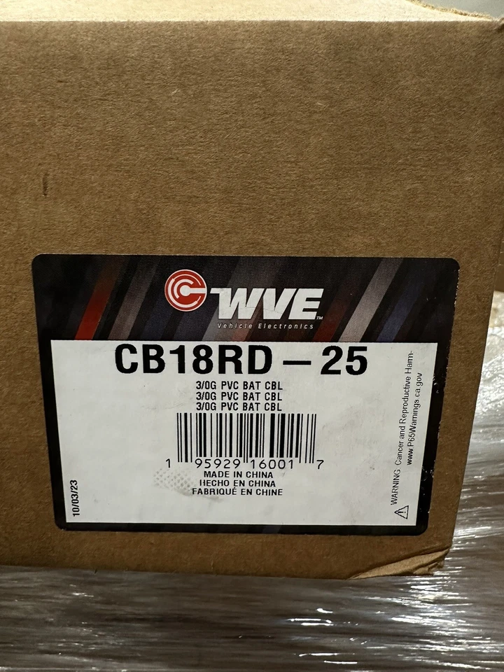 Battery Cable -CB18RD-25 Wells Bulk Cable (Red, 25') Wire Gauge: 3/0 ga. - Image 4 of 4