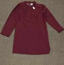 J Crew Dress 10 Ruffle Purple NWT