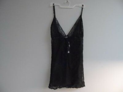 Adore Me Women's Lingerie Lace Mesh Babydoll 03415 Black Size 2X