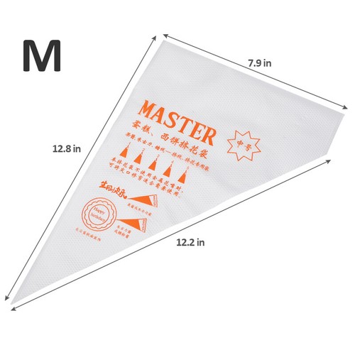 200Pcs Plastic Pastry Piping Bag Disposable Icing Cake Decorating Frosting Bags - Picture 14 of 15