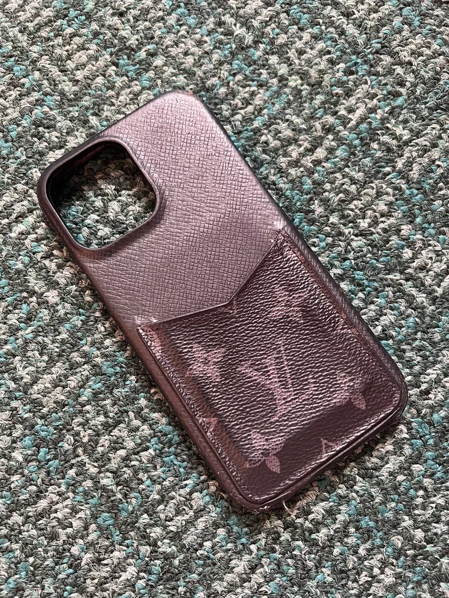 Brown Monogram LV Repurposed iPhone Case