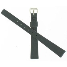 Final Buy Ladies 11mm Black Genuine Leather Watch band 1286