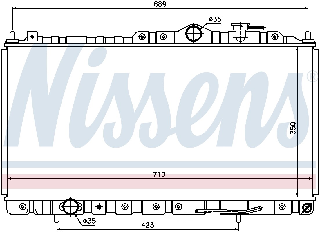 North America Radiator Nissens North America 68180 Radiators, Coolers and Related Components ...