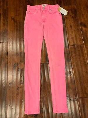 Hudson Neon ''Lump'' Pink Wash ''Nico Midrise Ankle Super Skinny  Jeans, Size 23