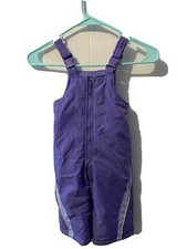 Girls Purple Osh Kosh B'Gosh Sz 18 mos Child Toddler Snow Pants Bibs