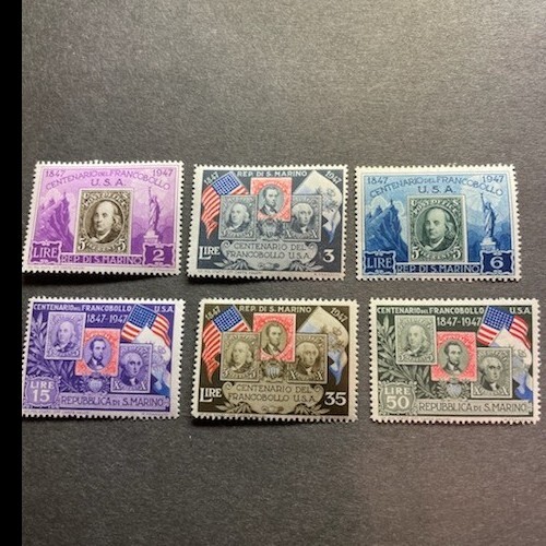 San Marino Scott #266-271 - F/VF MLH Complete Set