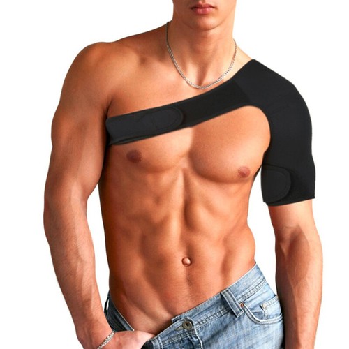 Shoulder Support Brace Joint Pain Injury Guard Strap Bandage Compression Wrap @ - Picture 5 of 10