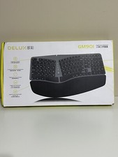 DELUX GM901D Wireless Split Ergonomic Keyboar...