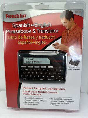 #ad Franklin TES 221 Spanish to English Phrasebook amp; Translator Brand New $67.96