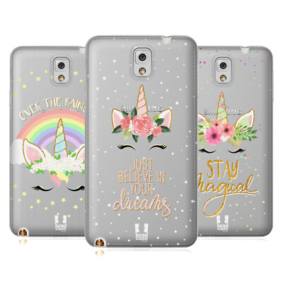 HEAD CASE DESIGNS EINHORN-BLUMEN SOFT GEL HANDYHÜLLE FÜR SAMSUNG HANDYS 2