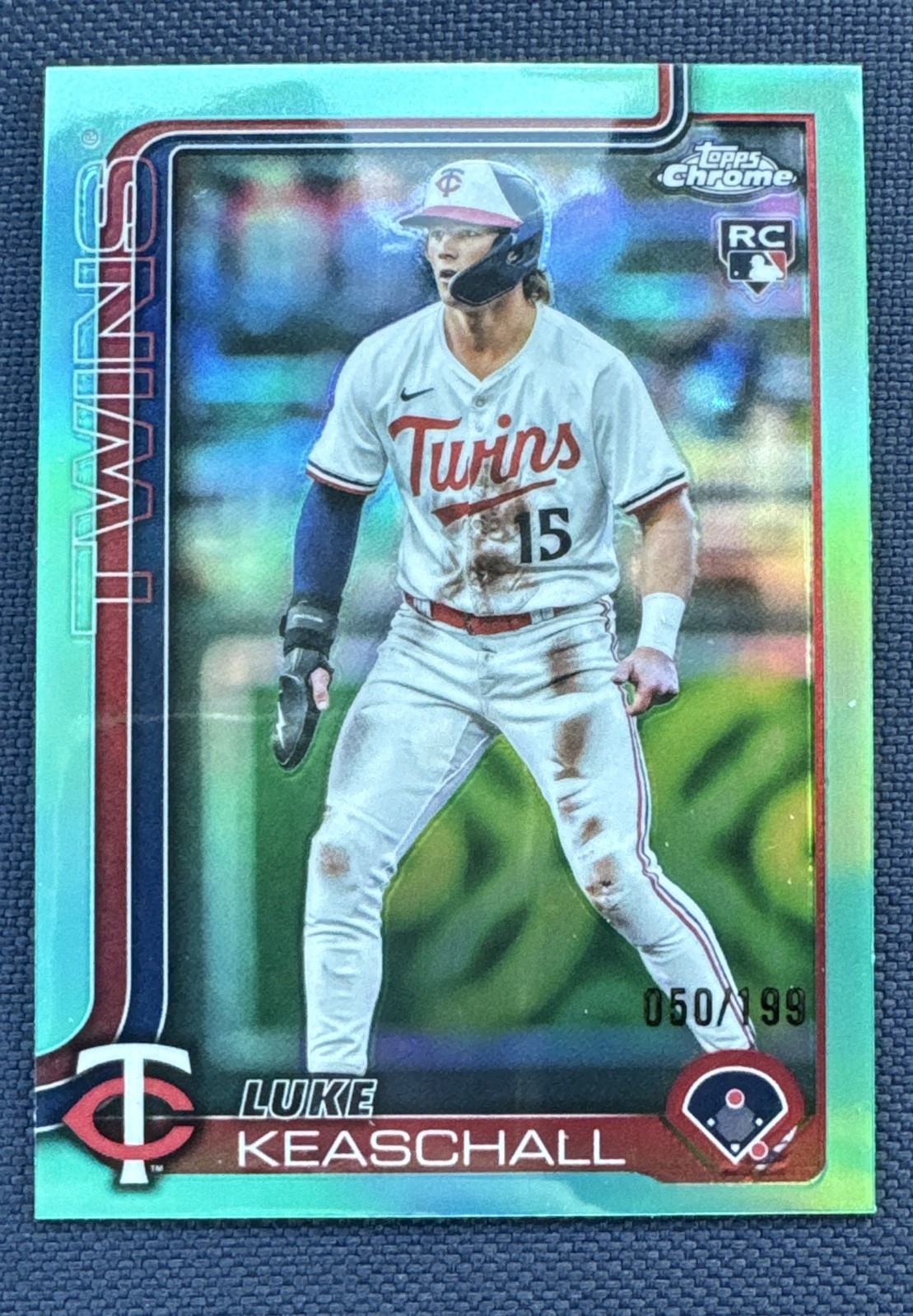2025 Topps Chrome Update Series - Luke Keaschall #USC106 Aqua Refractor /199...