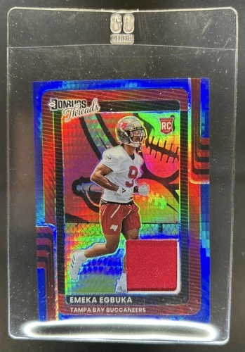 2025 Donruss Optic Emeka Egbuka Blue Hyper (RAW)